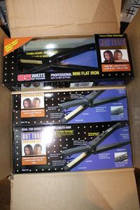 lot 71 image: Hot Tools Mini Flat Irons, 12 Total