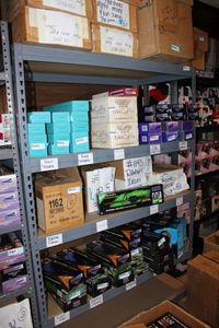 lot 72 image: Metal Industrial Shelf Unit CONTENTS NOT INCLUDED        PLEASE PLAN TO PICK UP SHELVING ON SATURDAY, NOV. 20  CALL 817-271-4860 TO MAKE ARRANGEMENTS