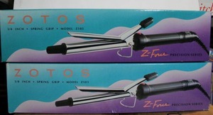 lot 126 image: Zotos 34 Styling Iron Model Z506, 2 Total and Zotos 58 Styling Iron Model Z503, 2 Total