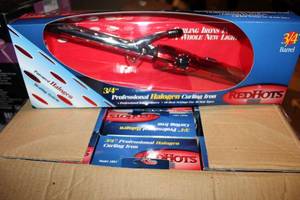 lot 289 image: RedHots Halogen 34 Curling Iron #1801, 12 Total