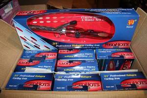 lot 291 image: RedHots Halogen 34 Curling Iron #1801, 12 Total