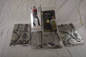 lot 338 image: iApron, Barber Apparel Gold Apron, Clear Plastic, 5 Total