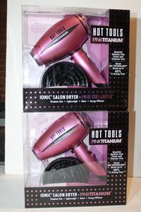 lot 379 image: Hot tools Pink Titanium Dryer Model HPK02, 2 Total