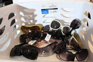 lot 368 image: Sunglasses and Stacking Bin as shown