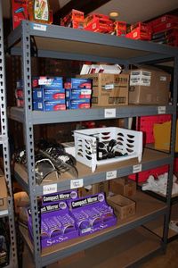 lot 372 image: Metal Industrial Shelving Unit CONTENTS NOT INCLUDED        PLEASE PLAN TO PICK UP SHELVING ON SATURDAY, NOV. 20  CALL 817-271-4860 TO MAKE ARRANGEMENTS