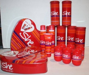 lot 697 image: She�.is Love PerfumeGlittery Body LotionDeodorant Spray Sets, 2 Total PLUS Individual Items