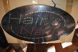 lot 412 image: Light Sign Hair & Nails