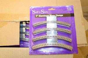 lot 427 image: Softn Style 5 Aluminum Wave Clamps, 6 Boxes with 12 Cards