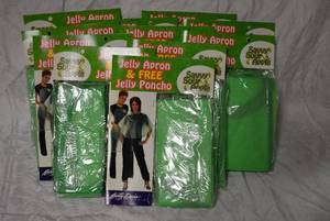 lot 587 image: Jelly Apron and Free Poncho Savvy Sour Apple, 11 Total