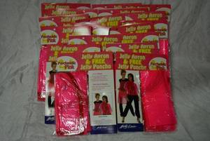 lot 588 image: Jelly Apron and Free Poncho Psychedelic Pink, 17 Total