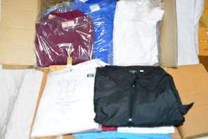 lot 629 image: Andre Tech Jacket, Vincent Zip Jacket, and Fashion Scrubs