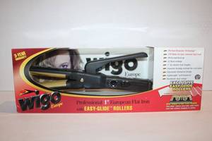 lot 406 image: Wigo 1 Flat Irons with Easy-Glide Rollers, 6 Total