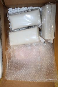 lot 960 image: 3 Hand Counter Cushions and 1 Counter Display Board