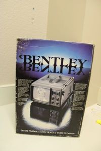 lot 995 image: Bentley Portable 5-Inch Black & White TV