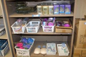 lot 948 image: Brush Cleaning Bottles and Trays, Milano Body Brushes, Mesh Sponges and More