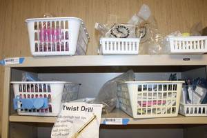 lot 941 image: Nail Guides, Nail Form Dispensers,Twist Drills and Foam Toe Separators