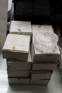 lot 964 image: Glass Jewelry Boxes, 16 Total