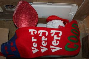 lot 958 image: Christmas Lot Decorations, Lights, Stockings