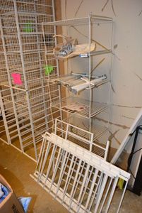 lot 601 image: Additional Rack Parts for Storage Racks, No Baskets