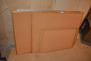 lot 1001 image: Cork Bulletin Boards by Boone and Quartet