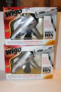 lot 83 image: Wigo Anti-Static Ion Dryer Model WG5106, 2 Total