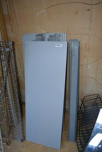 lot 1025 image: Metal Shelving Rack and Shelves, ALREADY DISASSEMBLED READY FOR PICKUP