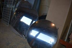 lot 1027 image: 3 Convex Safety Mirrors