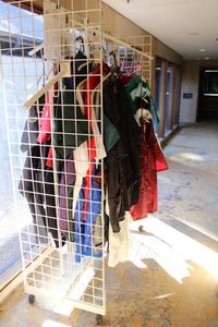 lot 658 image: Rolling Grid Display Rack Contents Not Included