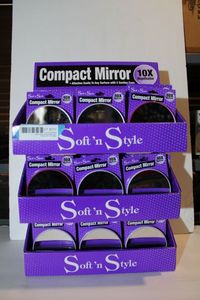 lot 435 image: Compact Mirror Box Displays, 2 Boxes of 144 pcs.