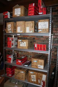 lot 1033 image: Industrial Storage Shelving CONTENTS NOT INCLUDED        PLEASE PLAN TO PICK UP SHELVING ON SATURDAY, NOV. 20  CALL 817-271-4860 TO MAKE ARRANGEMENTS