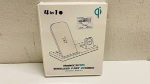 lot 52 image: 4-in-1 Qi Wireless Charging Station for Phone and Smart Watch