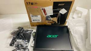lot 77 image: Acer 17 V6 Computer Monitor w stand and cables in box (works)