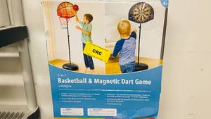 lot 93 image: HearthSong Basketball and Magnetic Dart Game