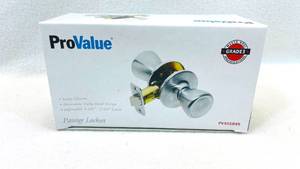 lot 200 image: ProValue Satin Chrome Door Handle PV401845