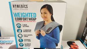 lot 249 image: Homemedics Weighted Comfort Wrap w Vibration & Heat
