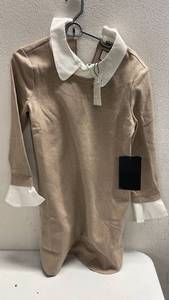 lot 281 image: Tuckernuck Womens Brown & White Shirt w Collar Size S - NEW