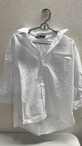 lot 282 image: Pomander Place White Shirt Blouse Women Size S - NEW