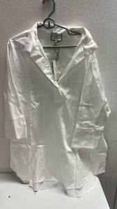 lot 284 image: Tuckernuck White Shirt Blouse Women Size XXL - NEW