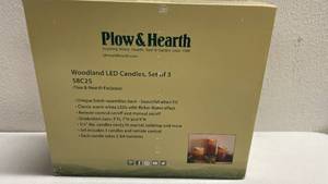 lot 315 image: Plow & Hearth Woodland Candels Set of 3