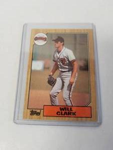 lot 71 image: 1987 Topps - Will Clark Rookie baseball card