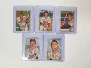 lot 68 image: Selection of 1952 Bowman baseball cards