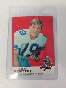 lot 81 image: 1969 Topps football card - Lance Rentzel