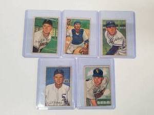 lot 60 image: Selection of 1952 Bowman baseball cards