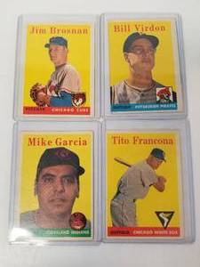 lot 86 image: Selection of 1958 Topps baseball cards