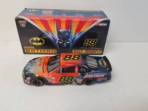 lot 10 image: Action 132 Dale Jarrett Batman themed car - signed - Authenticity unknown