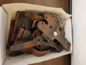 lot 142 image: Vintage gate hinges and latches