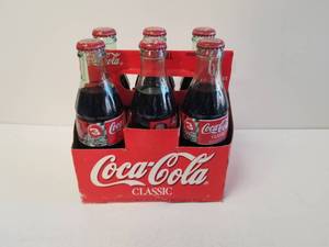 lot 151 image: Nascar family Earnhardt -Coke Coca Cola 6 pack bottles