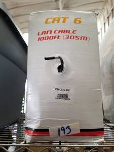 lot 193 image: CAT 6 Lan Cable - color black