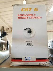 lot 217 image: CAT 6 Lan cable - black