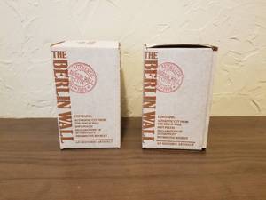 lot 25 image: Authentic Berlin wall pieces with certificate souvenirs